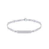 Herren-ID-Armband aus 18 Karat Gold – 750er Goldarmband mit Gravurplatte - 176265
